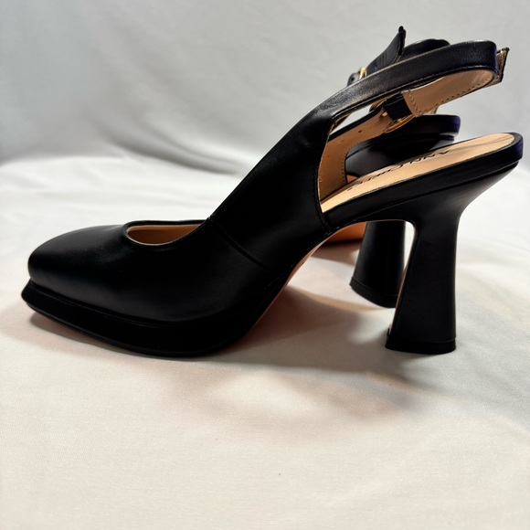 ANN CREEK Women's Platform Slingback High Heels Square Toe Pump Shoes size 9.5 M - Picture 7 of 16